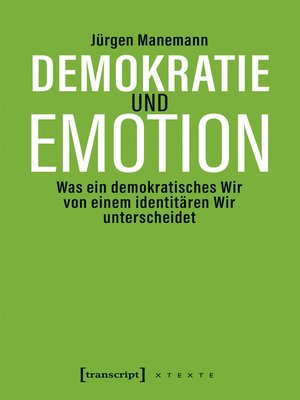 cover image of Demokratie und Emotion